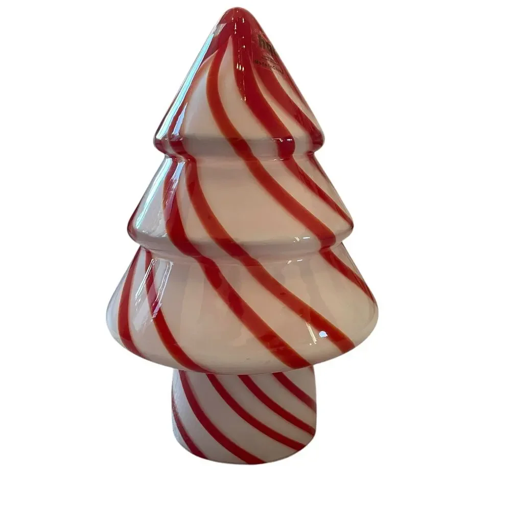 Hand Blown Art Glass CHRISTMAS Tree 10